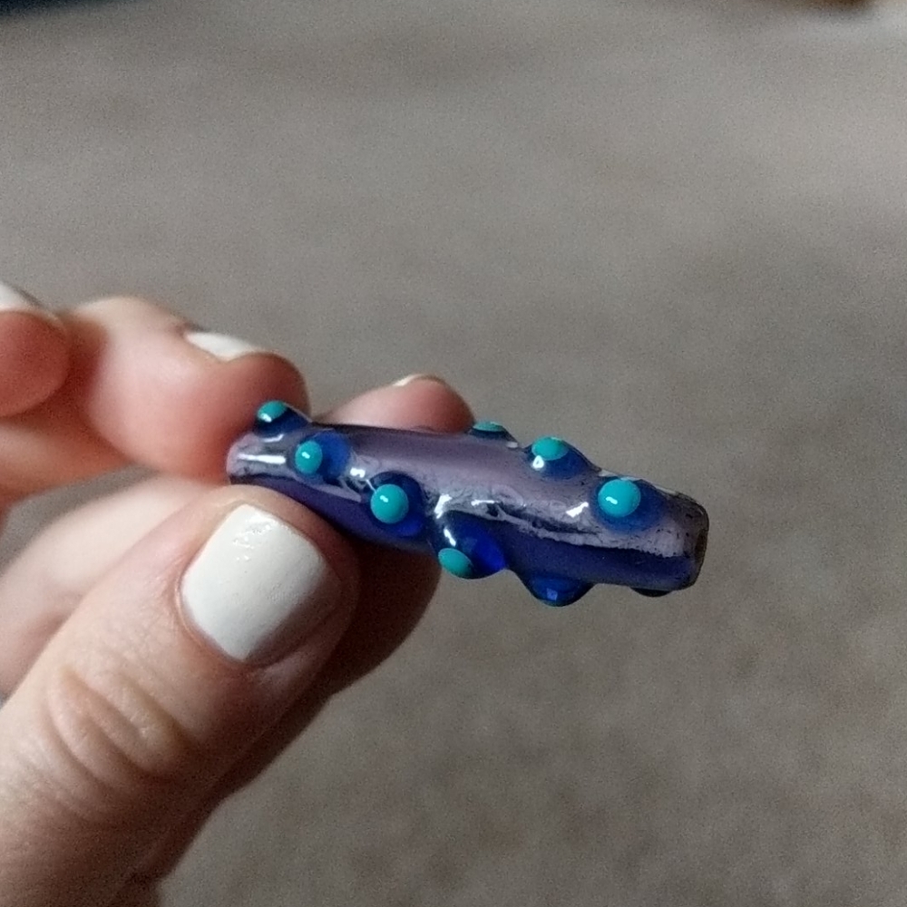 Handmade glass octopus bead